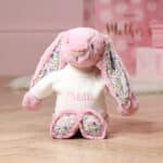 Personalised Jellycat blossom bunny soft toy with Mother’s Day jumper Mother's Day Gifts 4