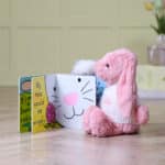 Personalised Jellycat petal pink bashful bunny and If I were a rabbit book Birthday Gifts 5