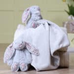 Personalised Jellycat blossom bunny soother in beige or silver Comforters and Soothers 6
