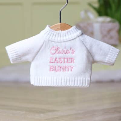 Personalised Easter Jumpers to fit Jellycat medium 31cm soft toys Easter Gifts