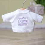 Personalised Easter Jumpers to fit Jellycat medium 31cm soft toys Easter Gifts 5