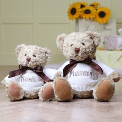 Personalised Keel sherwood teddy bear with Mother’s Day jumper Mother's Day Gifts