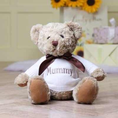 Personalised Keel sherwood teddy bear with Mother’s Day jumper Mother's Day Gifts 2