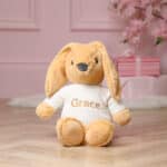 Personalised Max & Boo large amber bunny soft toy Baby Shower Gifts 3