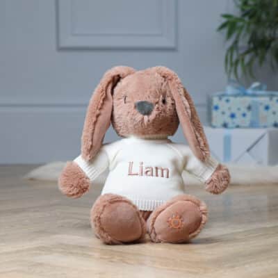 Personalised Max & Boo large chestnut bunny soft toy Baby Shower Gifts