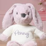Personalised Max & Boo large lavender bunny soft toy Baby Shower Gifts 4