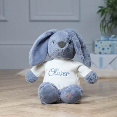 Personalised Max & Boo large ocean bunny soft toy Baby Shower Gifts