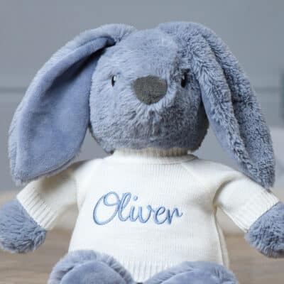 Personalised Max & Boo large ocean bunny soft toy Baby Shower Gifts 2