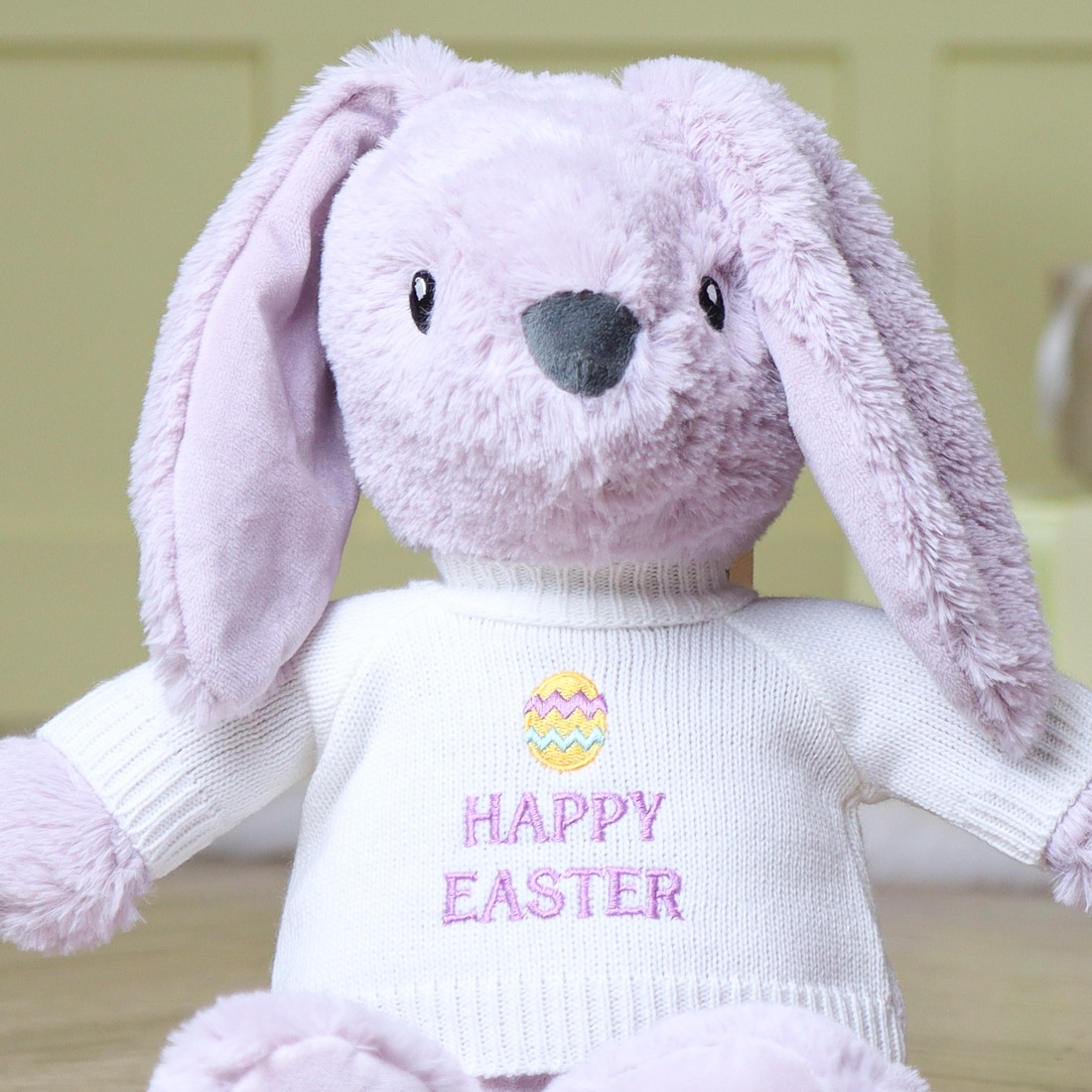 purple bunny plush toy