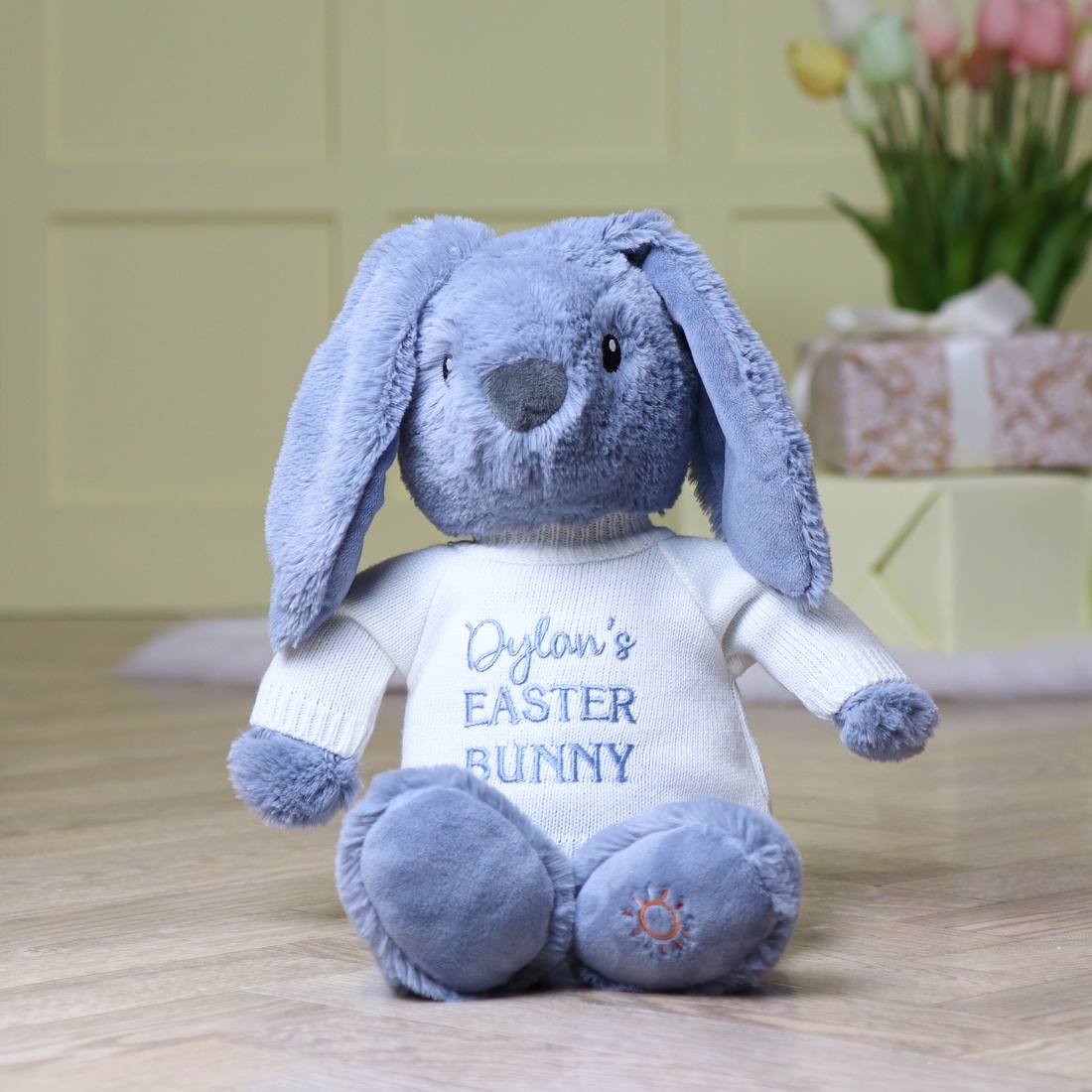 personalised easter bunny plush toy 