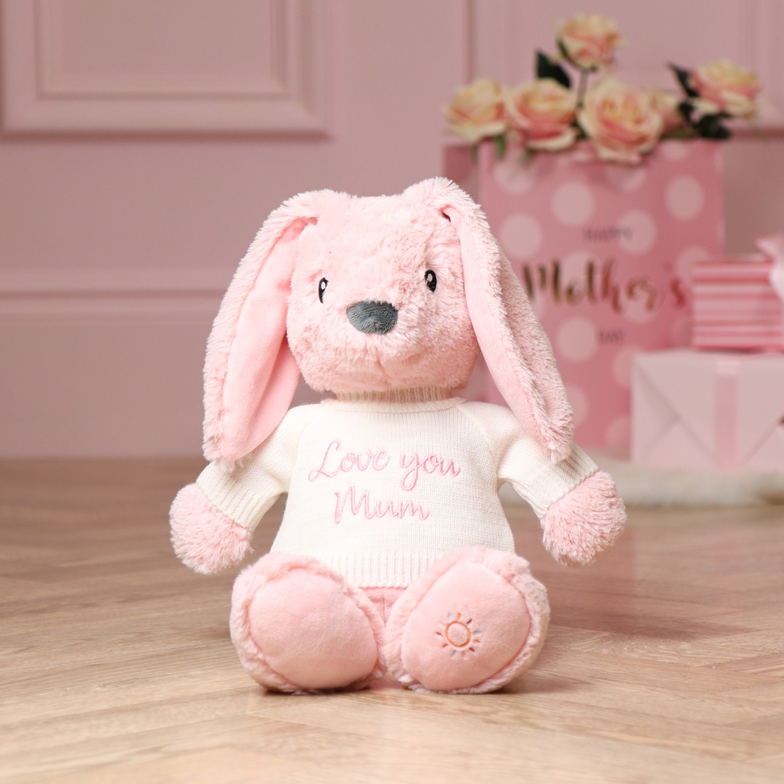 personalised easter bunny plush toy 