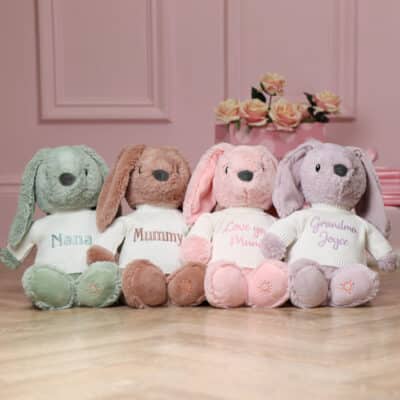 Personalised Max & Boo large blossom Mother’s Day bunny Personalised Bunnies 2