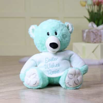 Personalised Mood Bear – Large Calm Bear with Easter jumper Easter Gifts