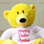 Personalised Mood Bear – Large Happy Bear with Easter jumper Easter Gifts 5