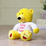Personalised Mood Bear – Large Happy Bear with Easter jumper Easter Gifts 6