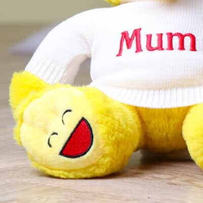 Personalised Mood Bear – Large Happy Bear with Mother’s Day jumper Mother's Day Gifts 2