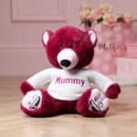 Personalised Mood Bear – Large Silly Bear with Mother’s Day jumper Mother's Day Gifts 3