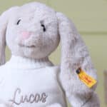 Personalised My First Steiff Hoppie Rabbit beige soft toy Baby Shower Gifts 5