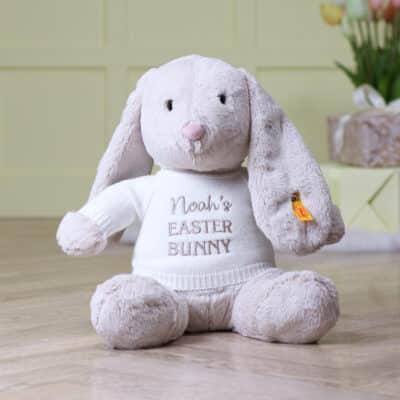 Personalised Steiff hoppie Easter rabbit large soft toy Easter Gifts