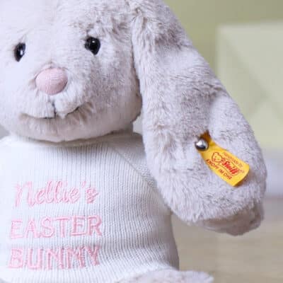 Personalised Steiff hoppie Easter rabbit medium soft toy Easter Gifts 3