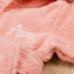 Personalised Trixie Baby Rabbit bathrobe Bath Time 4