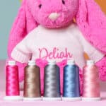 Personalised Jellycat hot pink bashful bunny soft toy Baby Shower Gifts 5