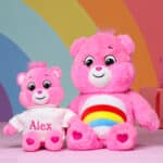 Personalised Care Bears Cheer Bear Small Plush Soft Toy Birthday Gifts 5