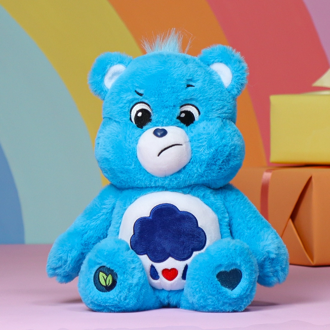 blue grumpy care bear soft toy