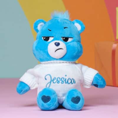 Personalised Care Bears Grumpy Bear Small Plush Soft Toy Birthday Gifts