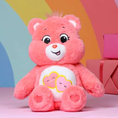 Personalised Care Bears Love-A-Lot Bear Plush Soft Toy Personalised Soft Toys