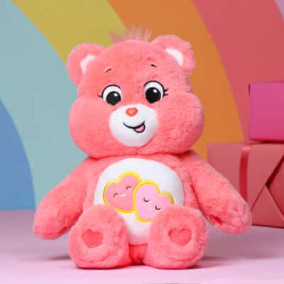 Personalised Care Bears Love-A-Lot Bear Plush Soft Toy Birthday Gifts
