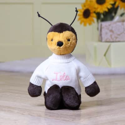 Personalised Jellycat bashful bee soft toy Birthday Gifts