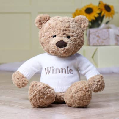 Personalised Jellycat bumbly bear medium teddy soft toy Baby Shower Gifts 2