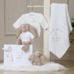 Personalised Christening Baptism Jellycat beige bashful bunny Christening Gifts 5