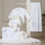 Personalised Christening Baptism Jellycat cream bashful bunny Christening Gifts 5