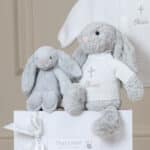 Personalised Christening Baptism Jellycat silver bashful bunny Christening Gifts 3