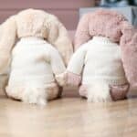 Personalised Jellycat medium bashful luxe rosa bunny Baby Shower Gifts 6