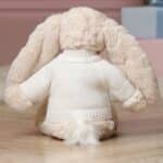 Personalised Jellycat medium bashful luxe willow bunny Baby Shower Gifts 4