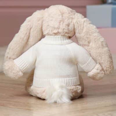 Personalised Jellycat medium bashful luxe willow bunny Baby Shower Gifts 2