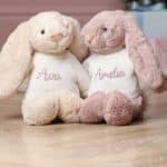 Personalised Jellycat medium bashful luxe willow bunny Baby Shower Gifts 5