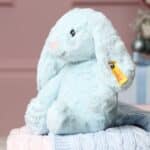 My First Steiff Hoppie rabbit blue soft toy Steiff 6