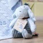 Toffee Moon personalised luxury cable baby blanket and Eeyore soft toy Characters 5