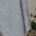 Personalised Dandelion christening baptism grey knitted blanket Christening Gifts 5