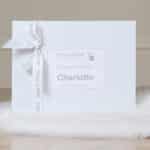 Personalised Dandelion christening baptism white knitted blanket Christening Gifts 9