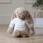 Personalised Christening Baptism Jellycat beige large bashful bunny Christening Gifts 4