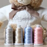 Personalised Christening Baptism keeleco bramble medium teddy bear Christening Gifts 6