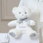 Personalised Christening Baptism keeleco white teddy bear Christening Gifts 3