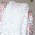 Hollyz personalised Liberty dark pink print trim cotton baby blanket Hollyz 4