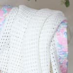 Hollyz personalised Liberty pale pink print trim cotton baby blanket Hollyz 4