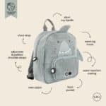 Personalised Trixie Shark backpack Backpacks and Rucksacks 6